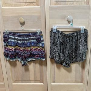SET OF 2 size medium AEO mid rise soft shorts